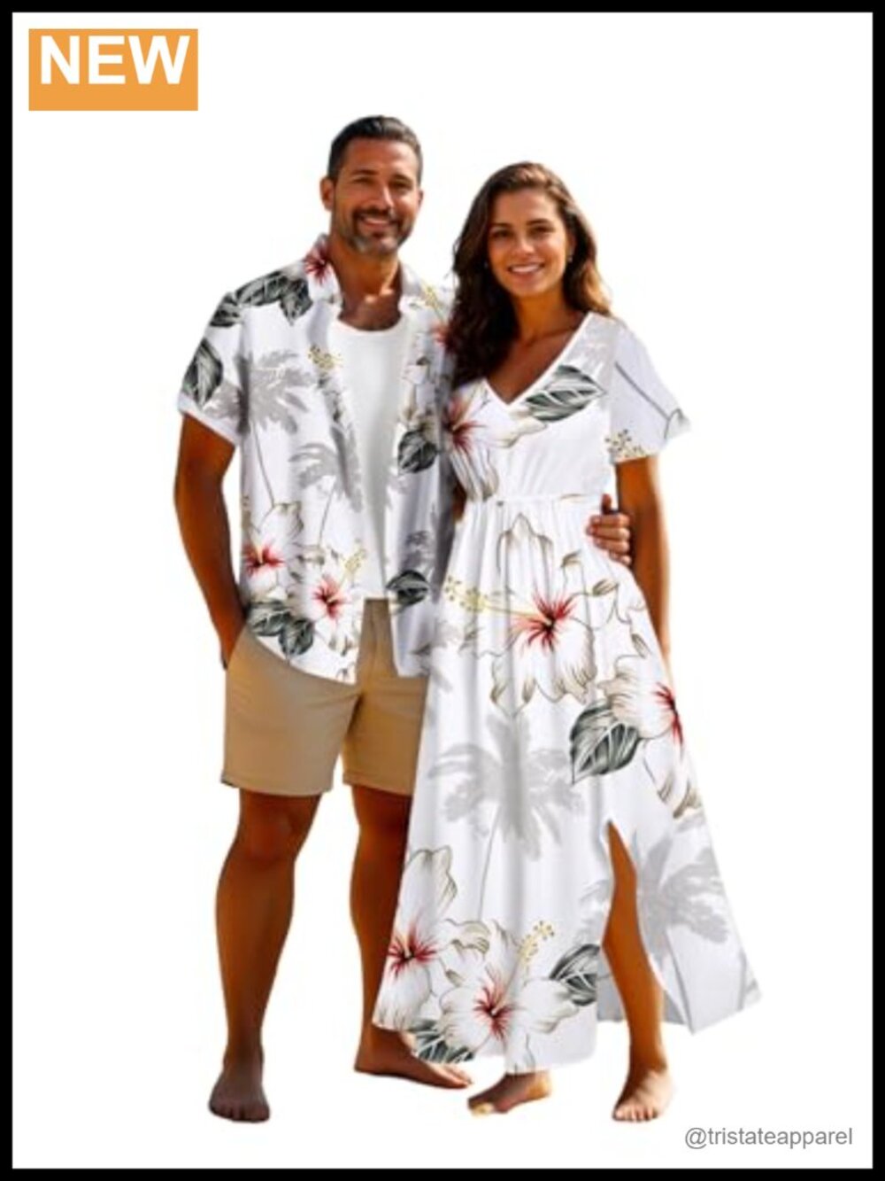 Tropical Starfish Shell Print Midi Casual Beach Dress Short Sleeve